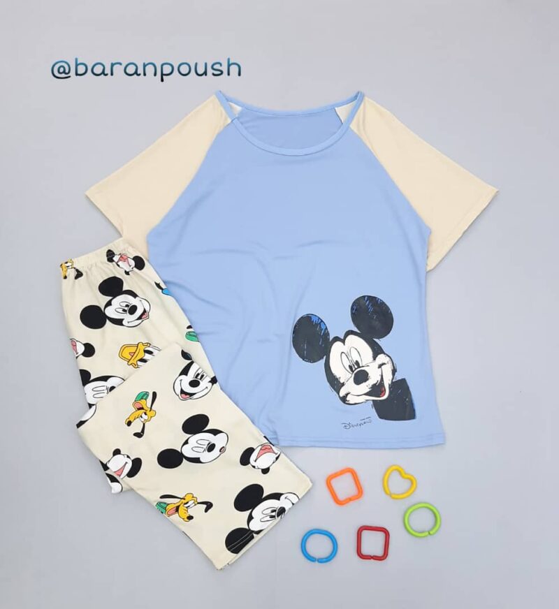 WhatsApp Image 2021-07-08 at 10.00.02 AM بلوز و شلوار میکی موس - Image 1