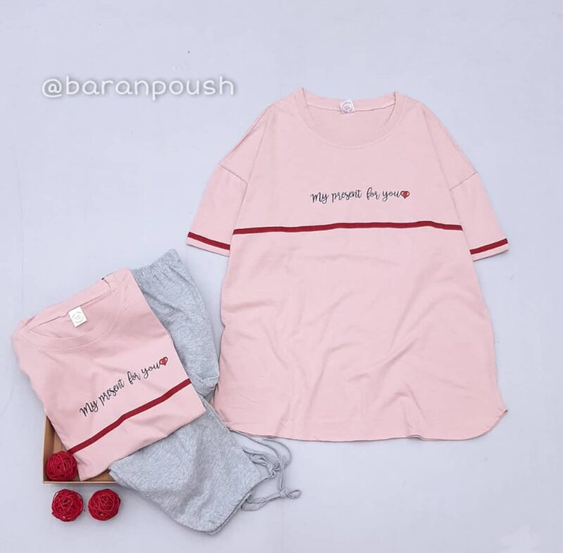 WhatsApp Image 2022-04-09 at 2.44.24 PM ست بلوز و شلوارک آیلا - Image 1