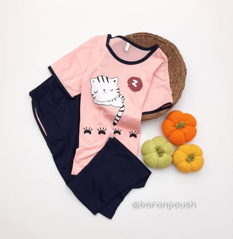 WhatsApp Image 2022-05-09 at 4.27.38 PM ست بلوز و شلوار cat - Image 1