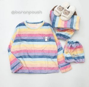 ست بلوز و شلوار رنگین‌کمان - Image 6