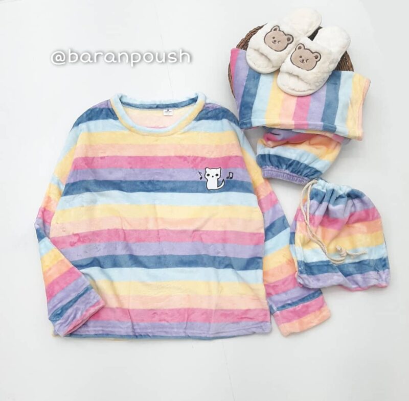 ست بلوز و شلوار رنگین‌کمان - Image 6