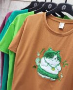 تیشرت گربه اخمالو - Image 3