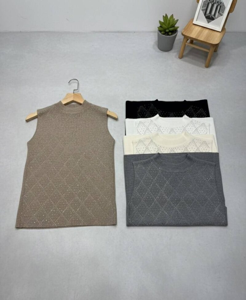 تاپ نگین کار شده طرح 1 - Image 2