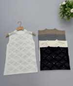 تاپ نگین کار شده طرح 2 - Image 5