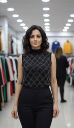 تاپ نگین کار شده طرح 1