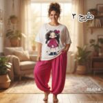 ست بلوز وشلوار تابا - Image 4